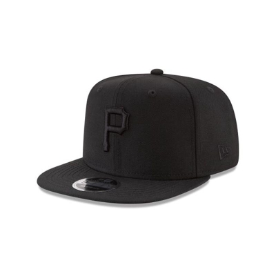 Pittsburgh Pirates Gorra | New Era MLB Black On Black High Crown 9fifty Snapback Cap Mexico - Negros